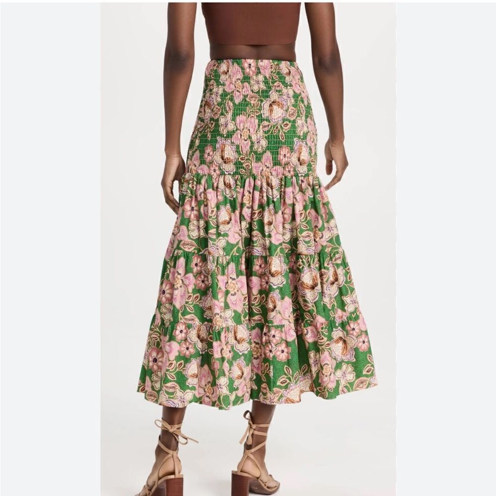 MISA Los Angeles Lola Smocked Cotton Convertible Skirt Dress XS $330 - Picture 7 of 9